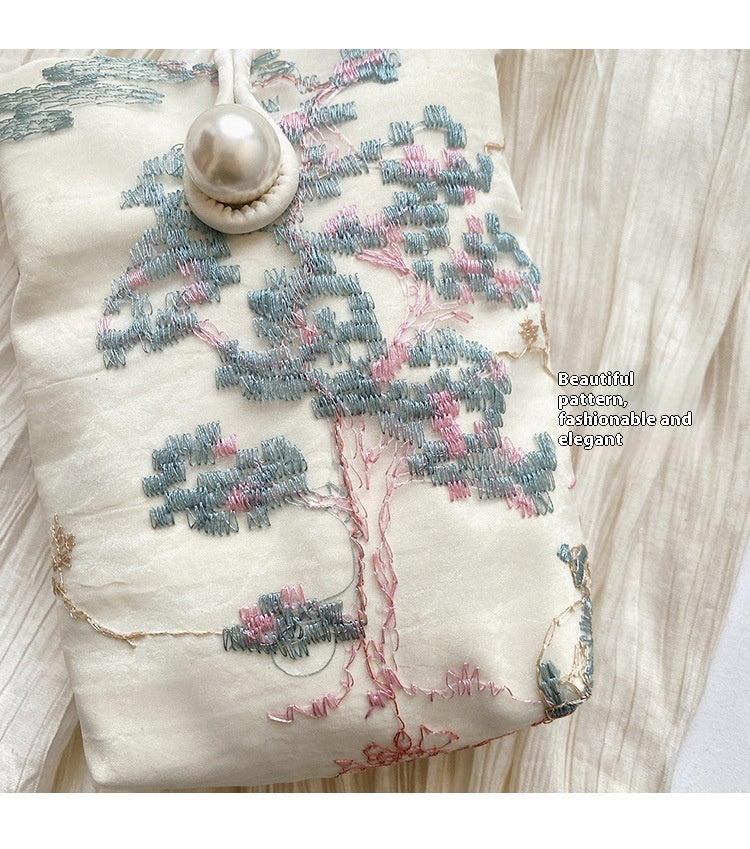 New Chinese Style Embroidered Phone Bag, Fashionable Versatile Casual Shoulder Crossbody Bag