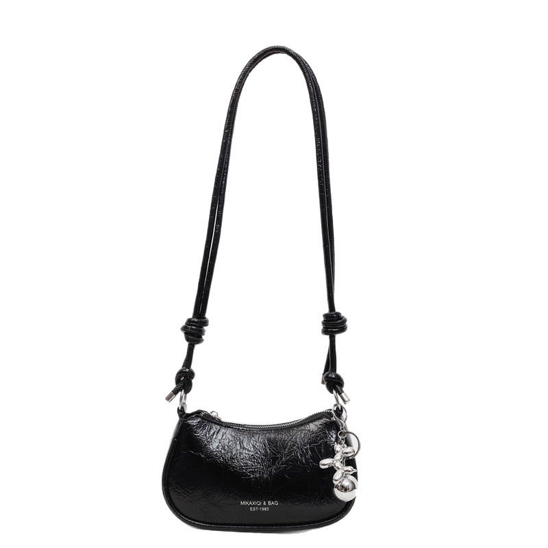 Trendy Popular Niche Underarm Bag. Stylish Versatile Crossbody Bag Super Popular Solid Color Shoulder Bag