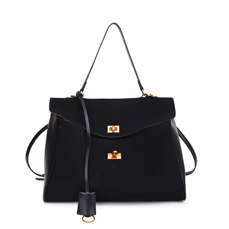 Large Capacity Commuting Bag Trendy Versatile Matte Retro Casual Single Shoulder Crossbody Tote Bag