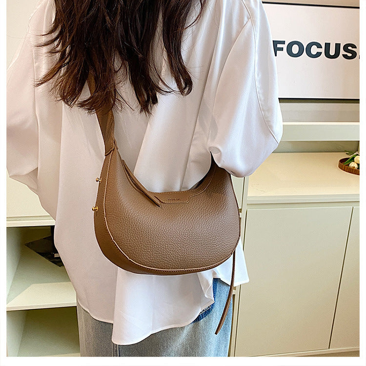 Unique Handbag Versatile Shoulder Crossbody Underarm Bag Casual Fashion Crescent Bag