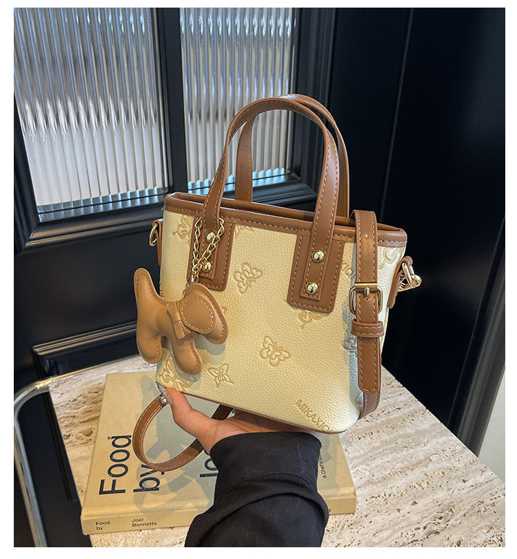 French Niche Fashion Handbag High-Quality Texture Crossbody Bag Casual Versatile Bucket Bag