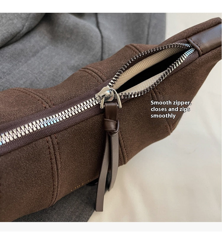 High-end Texture Retro Matte Bag Niche Design Crossbody Bag Commuter Dumpling Bag