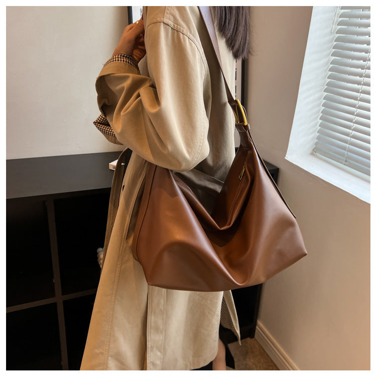 Korean Retro Bag New Fashion Trendy Single Shoulder Bag Versatile Elegant Crossbody Underarm Bag