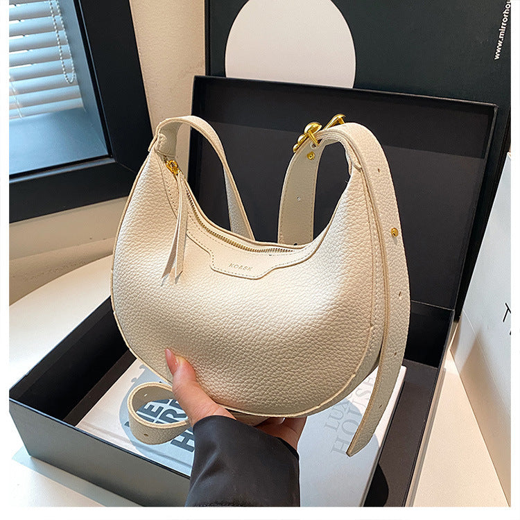 Unique Handbag Versatile Shoulder Crossbody Underarm Bag Casual Fashion Crescent Bag