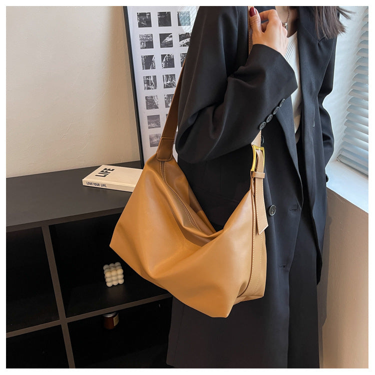 Korean Retro Bag New Fashion Trendy Single Shoulder Bag Versatile Elegant Crossbody Underarm Bag
