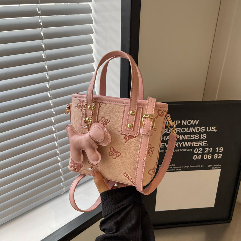 French Niche Fashion Handbag High-Quality Texture Crossbody Bag Casual Versatile Bucket Bag