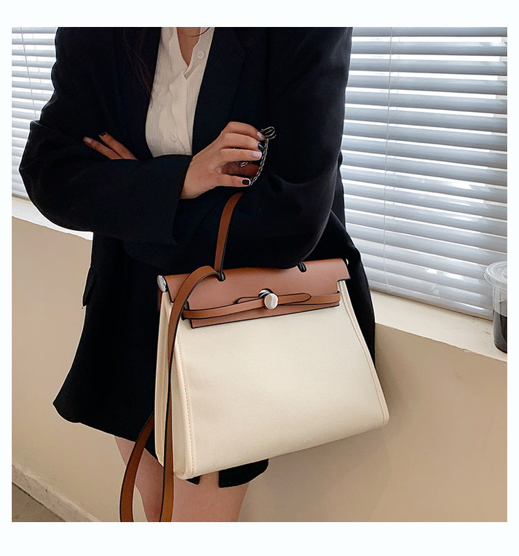 Fashion Tote Bag New Canvas Women's Bag Retro Briefcase Handbag Shoulder Crossbody Bag