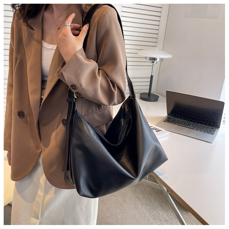 Korean Retro Bag New Fashion Trendy Single Shoulder Bag Versatile Elegant Crossbody Underarm Bag