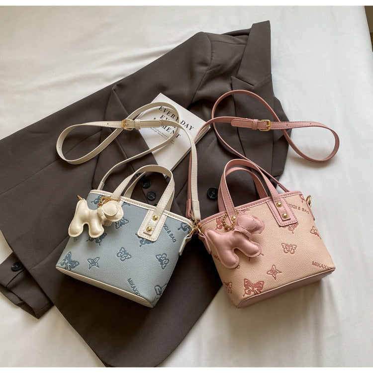 French Niche Fashion Handbag High-Quality Texture Crossbody Bag Casual Versatile Bucket Bag