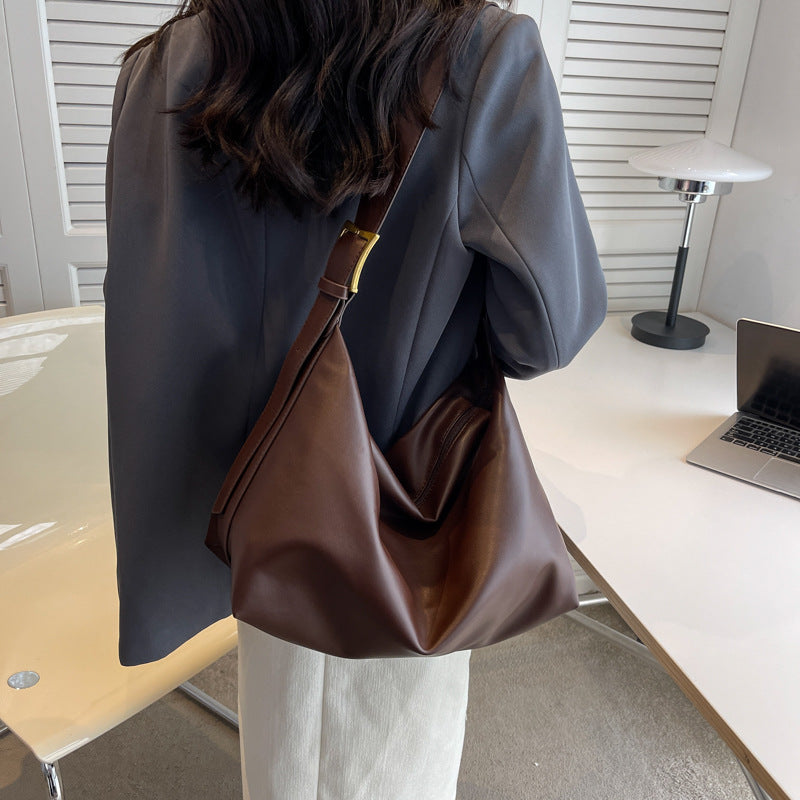 Korean Retro Bag New Fashion Trendy Single Shoulder Bag Versatile Elegant Crossbody Underarm Bag