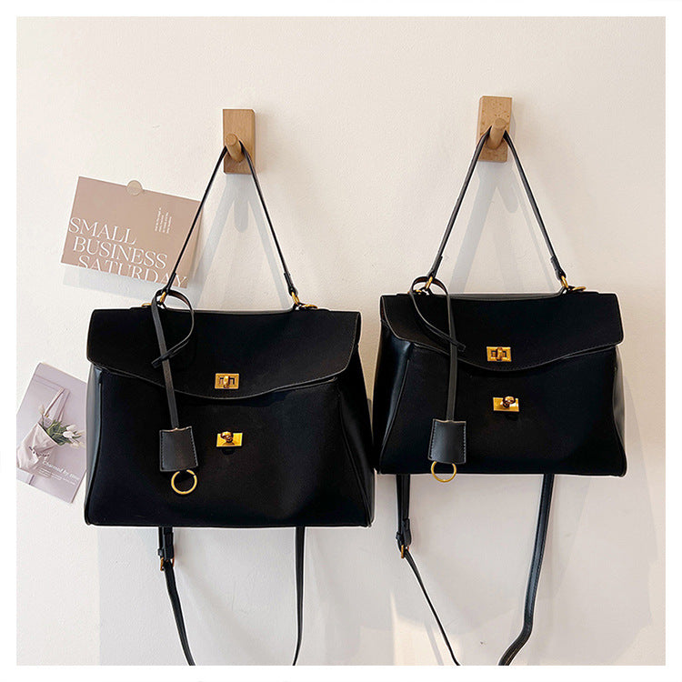 Large Capacity Commuting Bag Trendy Versatile Matte Retro Casual Single Shoulder Crossbody Tote Bag
