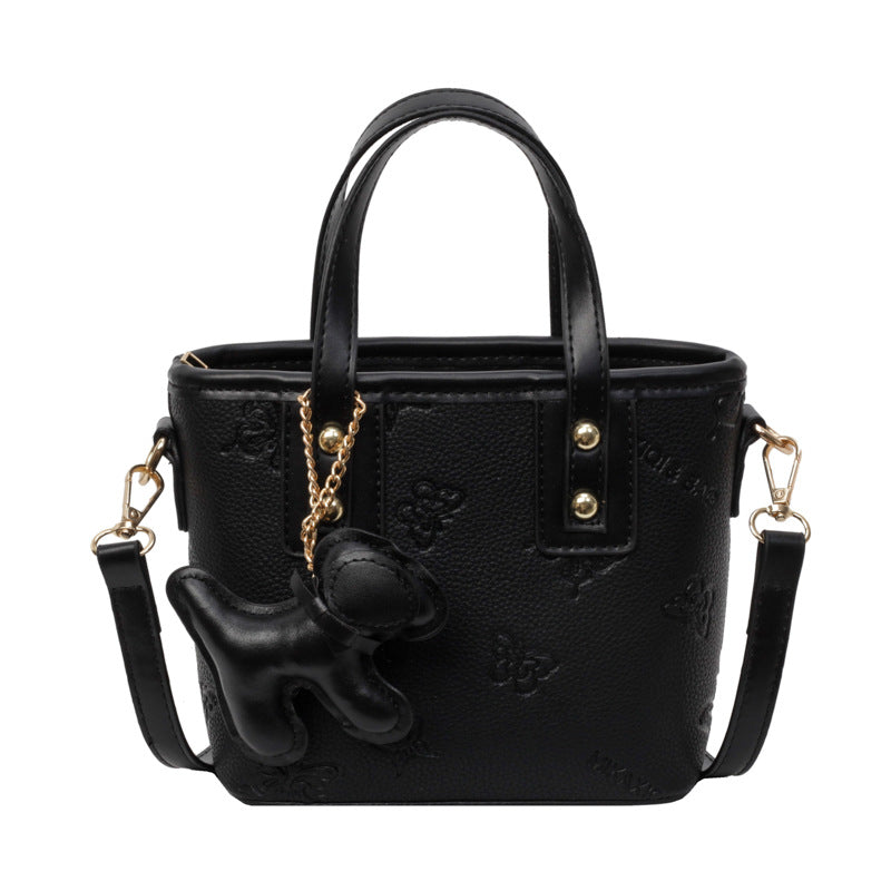 French Niche Fashion Handbag High-Quality Texture Crossbody Bag Casual Versatile Bucket Bag