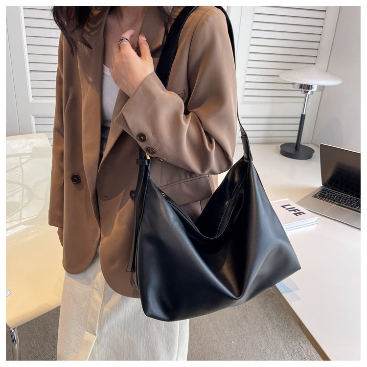 Korean Retro Bag New Fashion Trendy Single Shoulder Bag Versatile Elegant Crossbody Underarm Bag