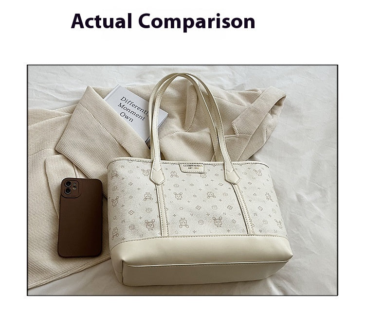 Large Capacity Commuter Bag. Fashionable Single Shoulder Underarm Bag. Casual Tote Bag