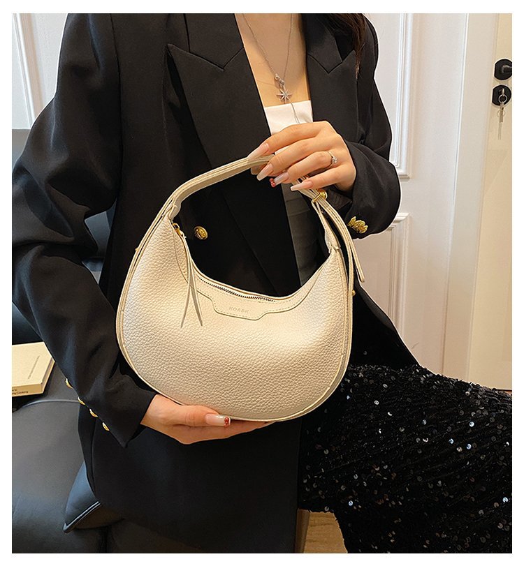 Unique Handbag Versatile Shoulder Crossbody Underarm Bag Casual Fashion Crescent Bag