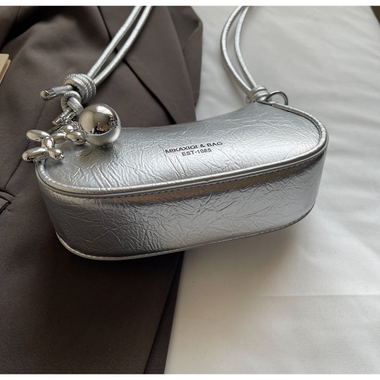 Trendy Popular Niche Underarm Bag. Stylish Versatile Crossbody Bag Super Popular Solid Color Shoulder Bag