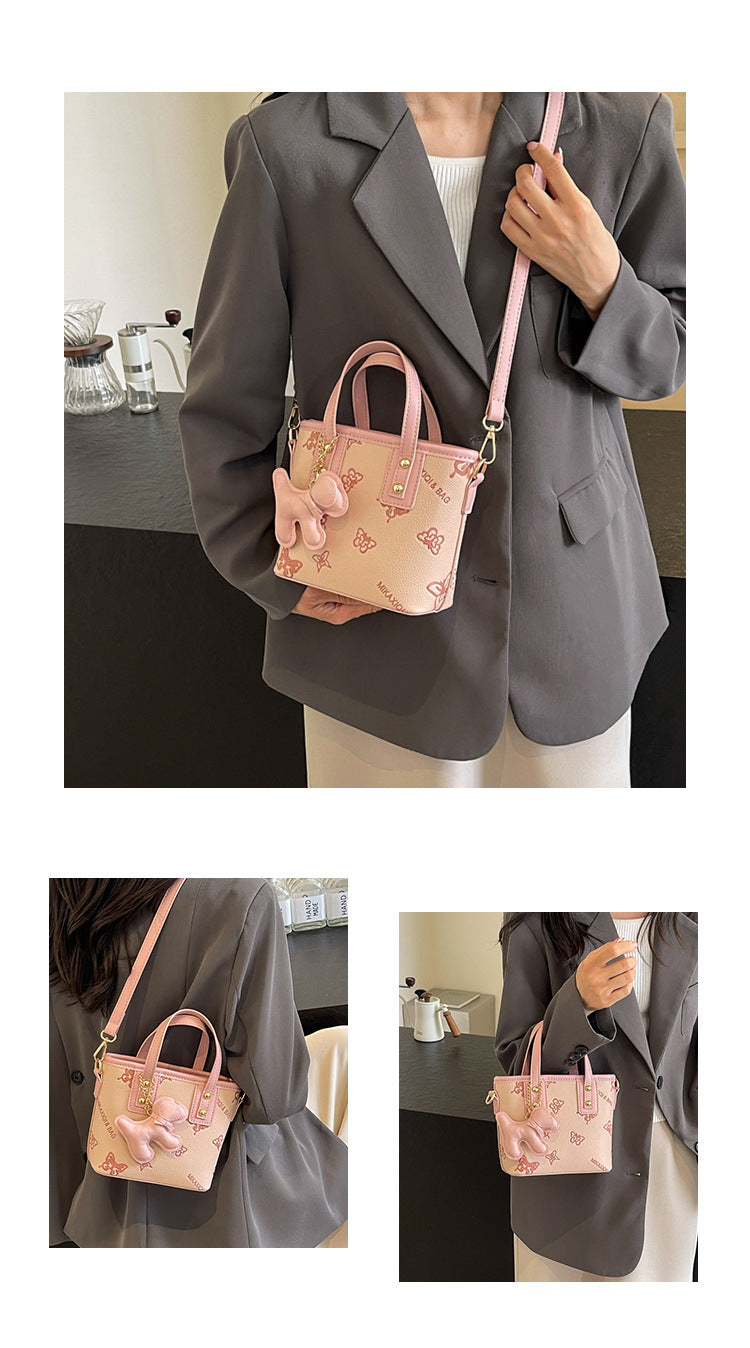 French Niche Fashion Handbag High-Quality Texture Crossbody Bag Casual Versatile Bucket Bag