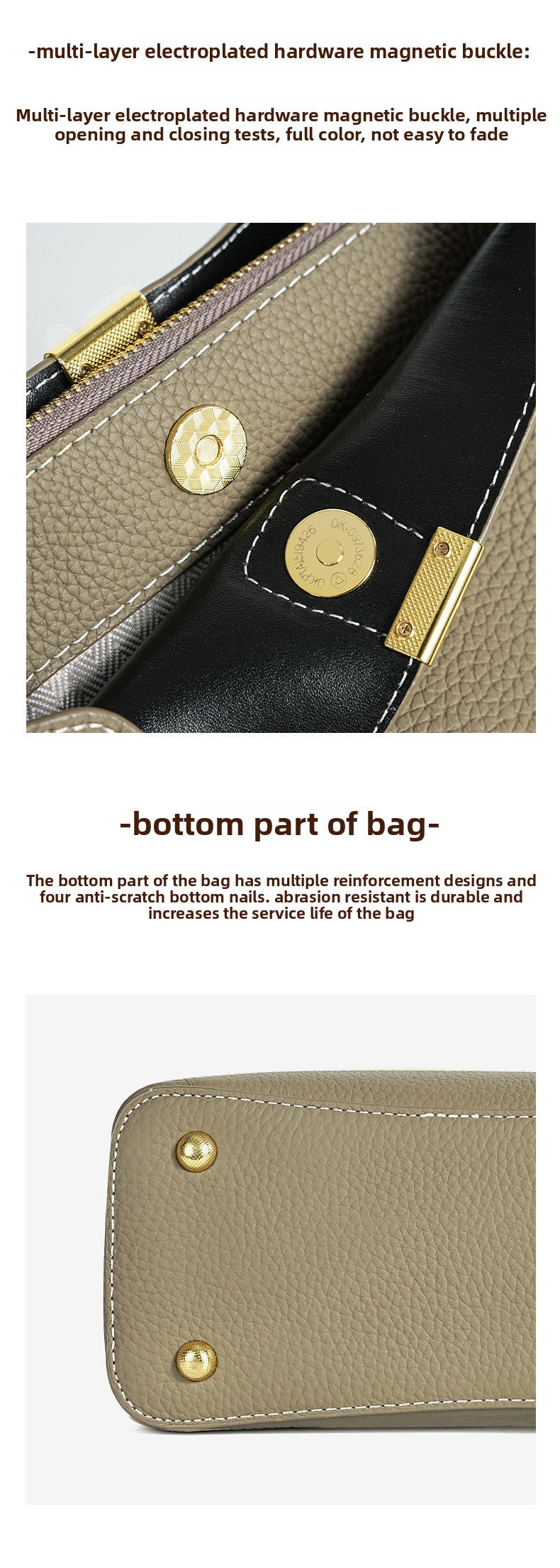 Fashionable Cowhide Leather Women's Large-Capacity Bucket BagVersatile Commuting Genuine Leather Crossbody/Shoulder/Handbag