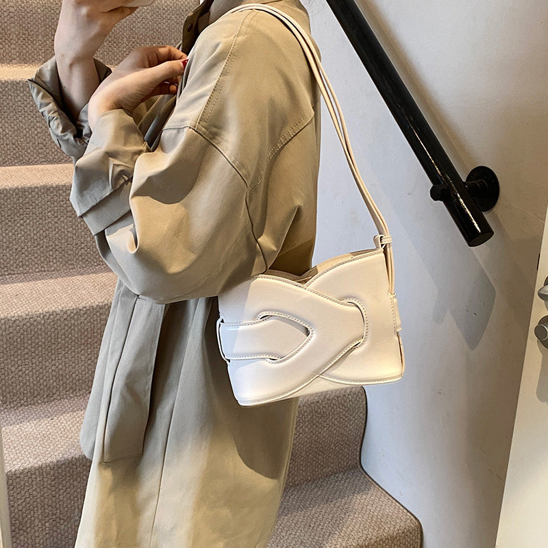 New Fashion Trendy Versatile Crossbody Bag Exquisite Casual Shoulder Bucket Bag