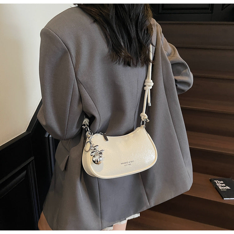 Trendy Popular Niche Underarm Bag. Stylish Versatile Crossbody Bag Super Popular Solid Color Shoulder Bag