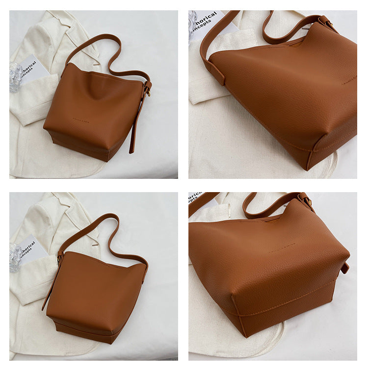 This Year's Trend Retro Small Bag New Women's Bag High-End Crossbody Bag Niche Design Super Popular Bucket Bag