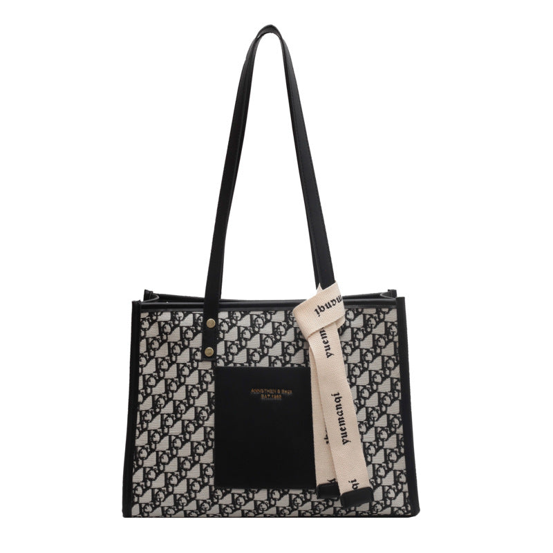 New Versatile Commuter Shoulder Bag Fashionable High-Quality Texture Retro Handbag Tote Bag