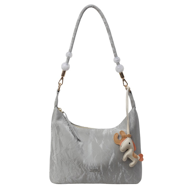 High-end Light Luxury Niche Bag. Fashionable Korean Version Large Capacity Commuter Crossbody Dumpling Underarm Bag