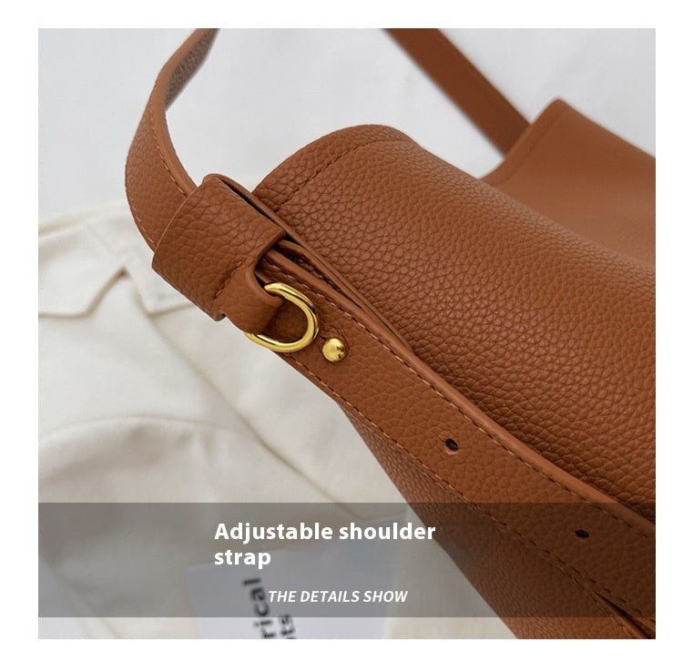 This Year's Trend Retro Small Bag New Women's Bag High-End Crossbody Bag Niche Design Super Popular Bucket Bag