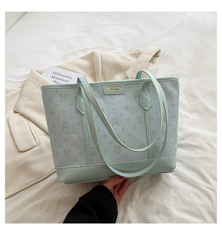Large Capacity Commuter Bag. Fashionable Single Shoulder Underarm Bag. Casual Tote Bag