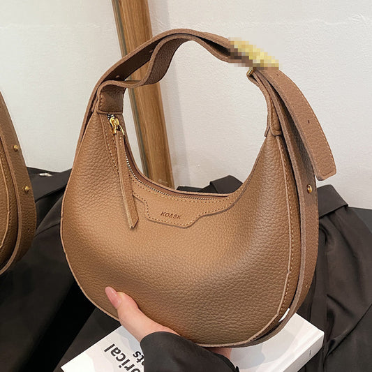 Unique Handbag Versatile Shoulder Crossbody Underarm Bag Casual Fashion Crescent Bag
