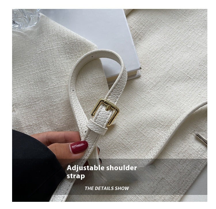 Lock Buckle Handbag Upgraded Texture Single Shoulder Crossbody Bag Simple Platinum Bag