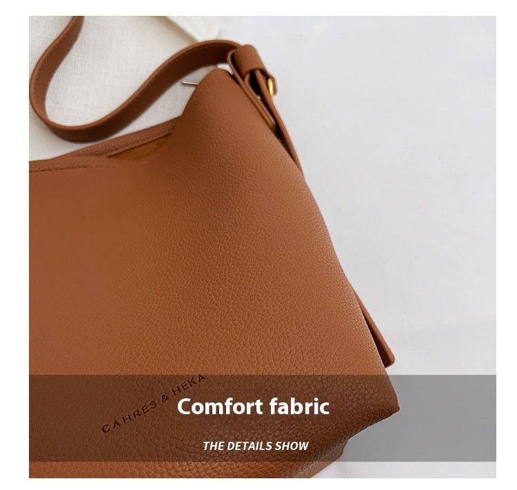 This Year's Trend Retro Small Bag New Women's Bag High-End Crossbody Bag Niche Design Super Popular Bucket Bag