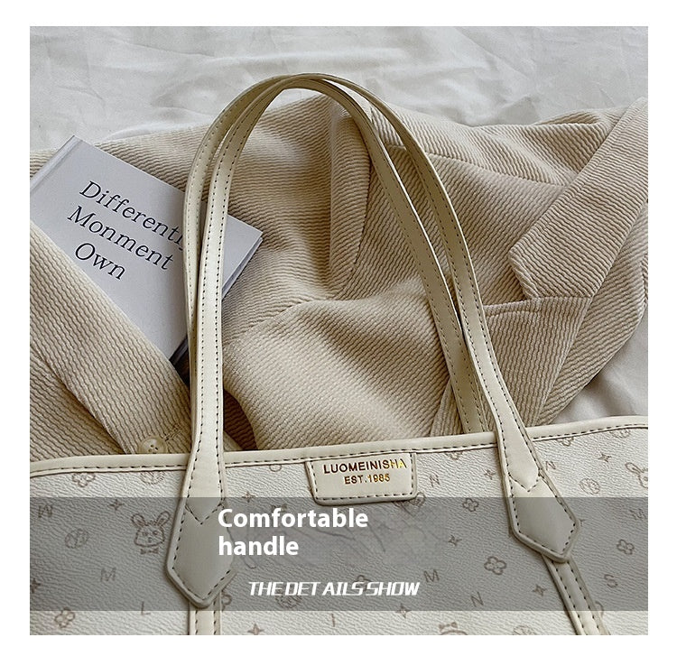 Large Capacity Commuter Bag. Fashionable Single Shoulder Underarm Bag. Casual Tote Bag