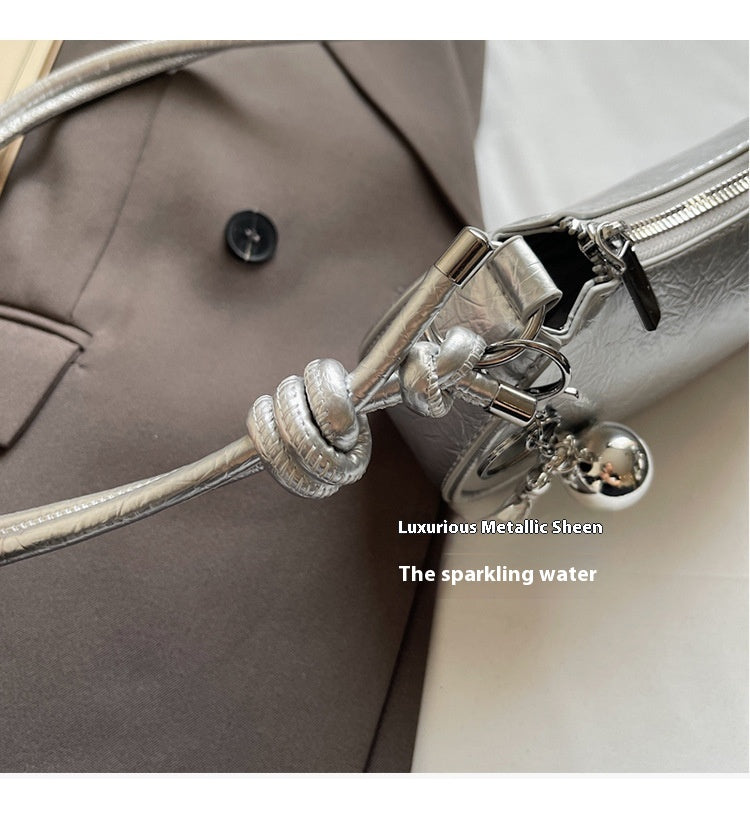 Trendy Popular Niche Underarm Bag. Stylish Versatile Crossbody Bag Super Popular Solid Color Shoulder Bag