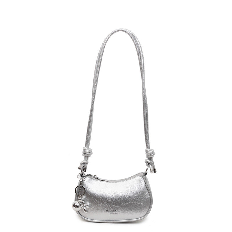 Trendy Popular Niche Underarm Bag. Stylish Versatile Crossbody Bag Super Popular Solid Color Shoulder Bag