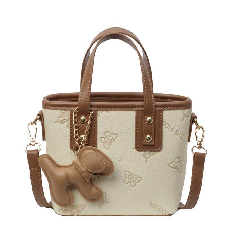 French Niche Fashion Handbag High-Quality Texture Crossbody Bag Casual Versatile Bucket Bag