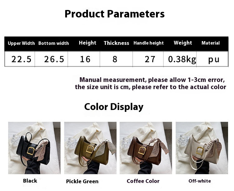 High-end Niche Design Bag Versatile Fashionable Shoulder Underarm Bag