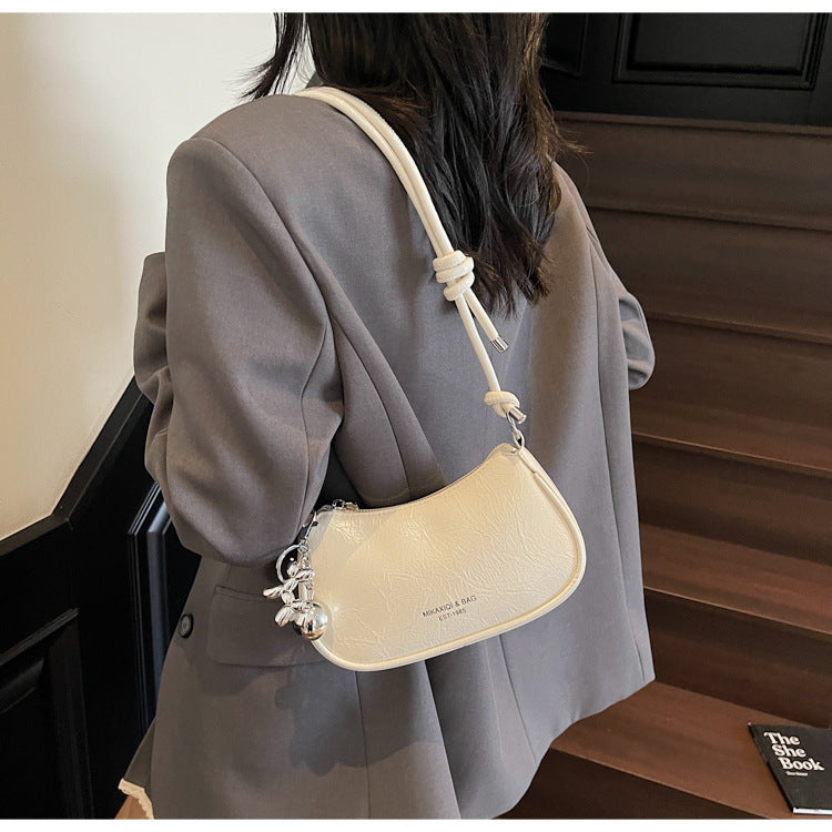 Trendy Popular Niche Underarm Bag. Stylish Versatile Crossbody Bag Super Popular Solid Color Shoulder Bag