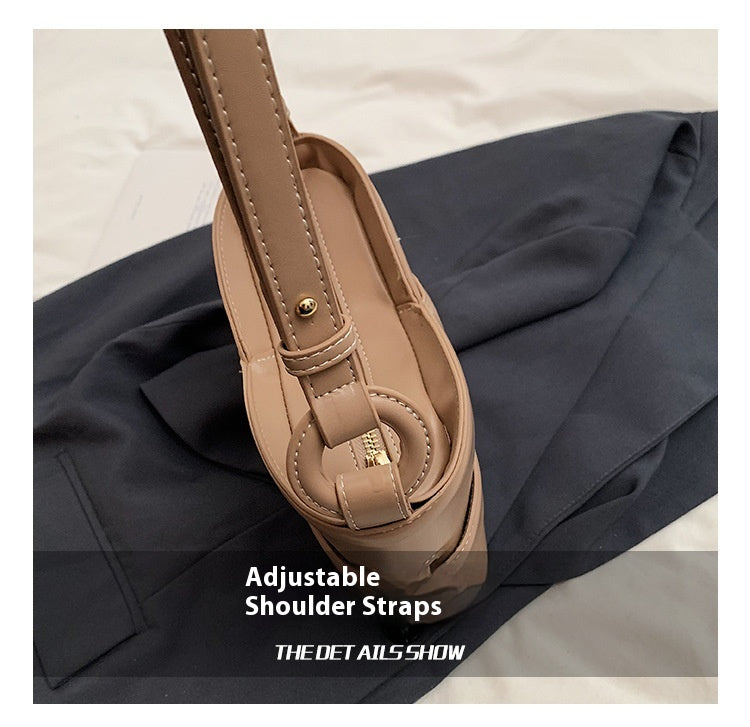 New Fashion Trendy Versatile Crossbody Bag Exquisite Casual Shoulder Bucket Bag