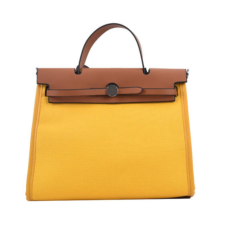 Fashion Tote Bag New Canvas Women's Bag Retro Briefcase Handbag Shoulder Crossbody Bag