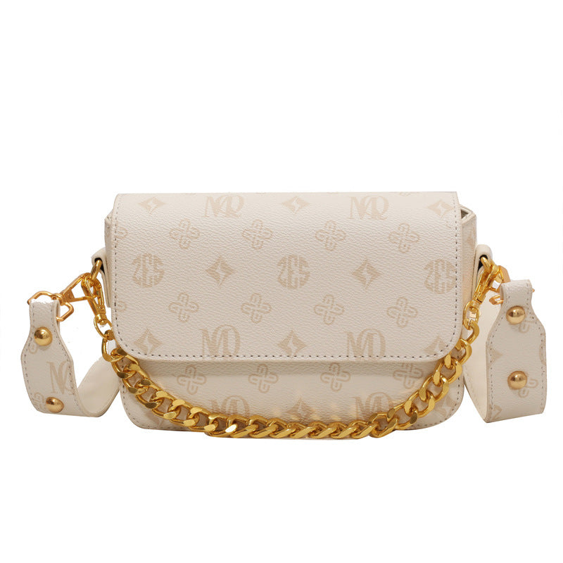 Trendy Fashion Texture Bag Niche Versatile Chain Crossbody Bag Single Shoulder Small Square Bag