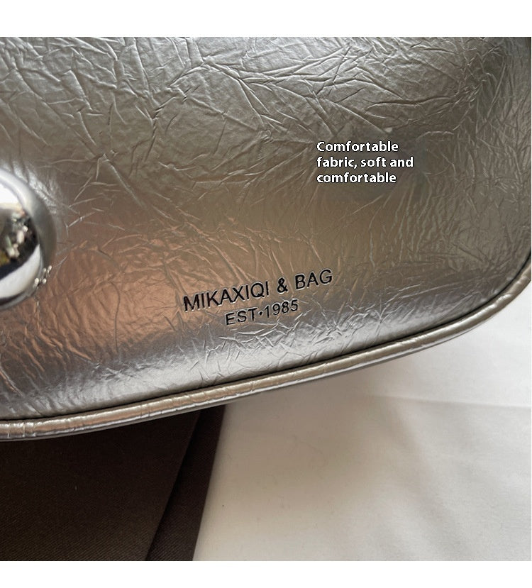 Trendy Popular Niche Underarm Bag. Stylish Versatile Crossbody Bag Super Popular Solid Color Shoulder Bag