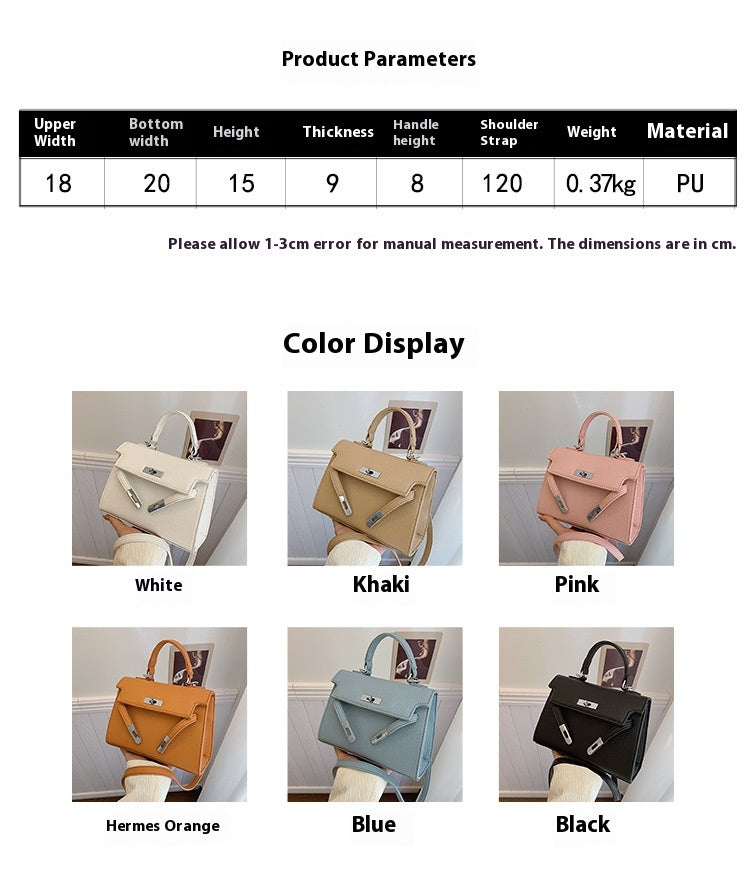 High-end Light Luxury Niche Soft Leather Crossbody Bag Fashion Handbag Underarm Bag