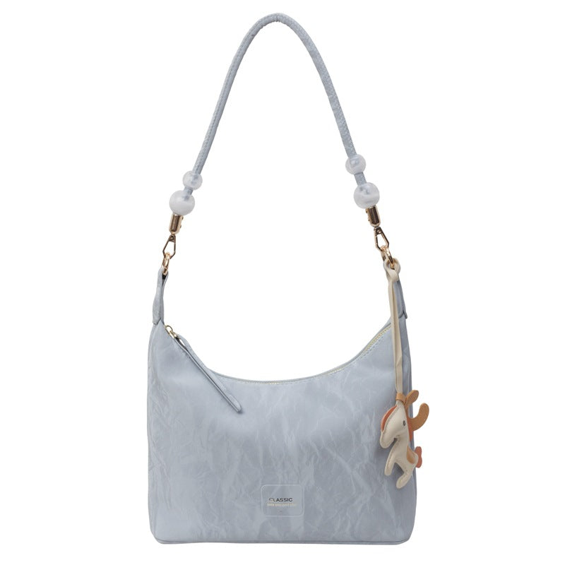 High-end Light Luxury Niche Bag. Fashionable Korean Version Large Capacity Commuter Crossbody Dumpling Underarm Bag