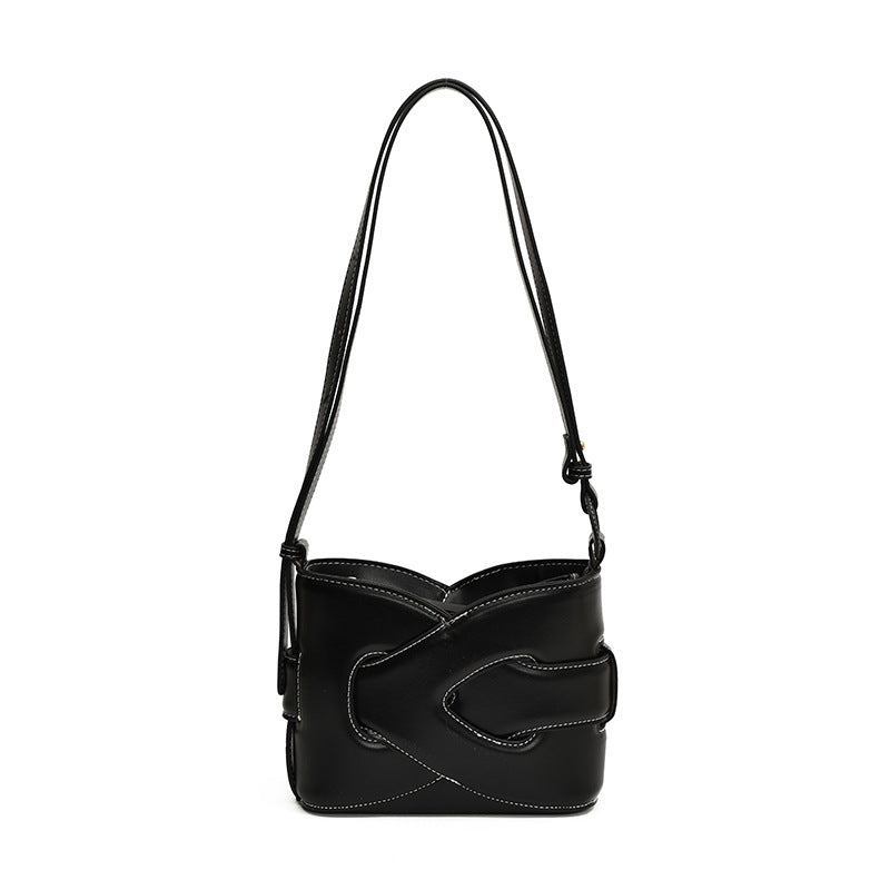 New Fashion Trendy Versatile Crossbody Bag Exquisite Casual Shoulder Bucket Bag