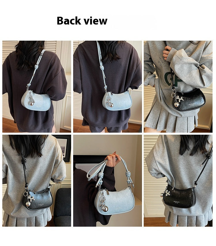 Trendy Popular Niche Underarm Bag. Stylish Versatile Crossbody Bag Super Popular Solid Color Shoulder Bag