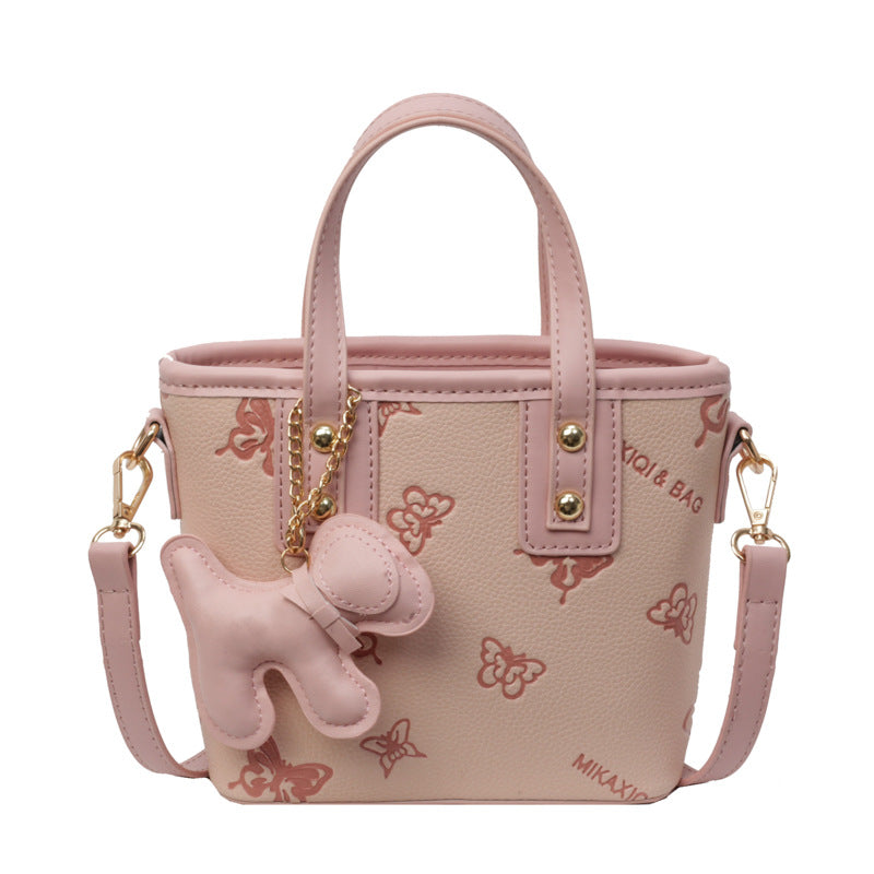 French Niche Fashion Handbag High-Quality Texture Crossbody Bag Casual Versatile Bucket Bag