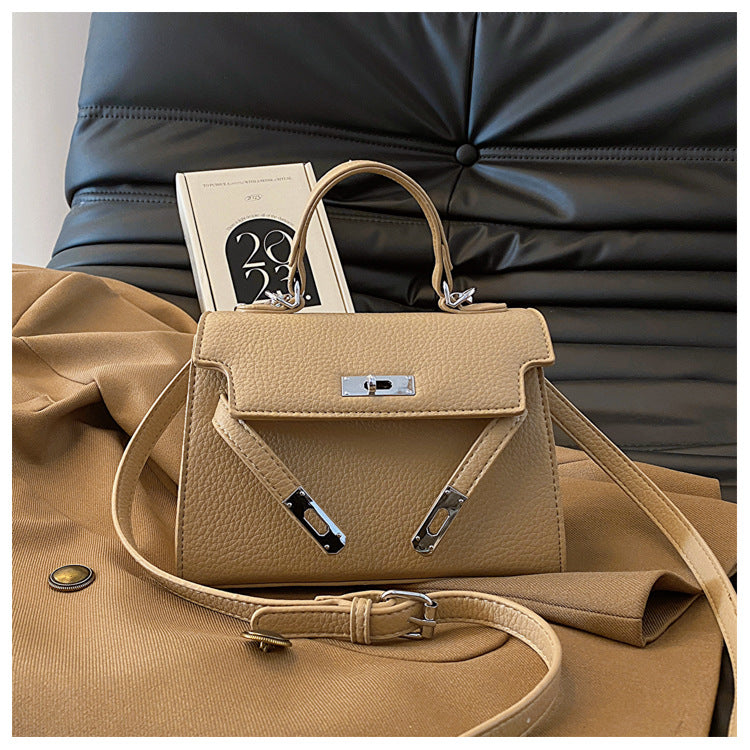 High-end Light Luxury Niche Soft Leather Crossbody Bag Fashion Handbag Underarm Bag