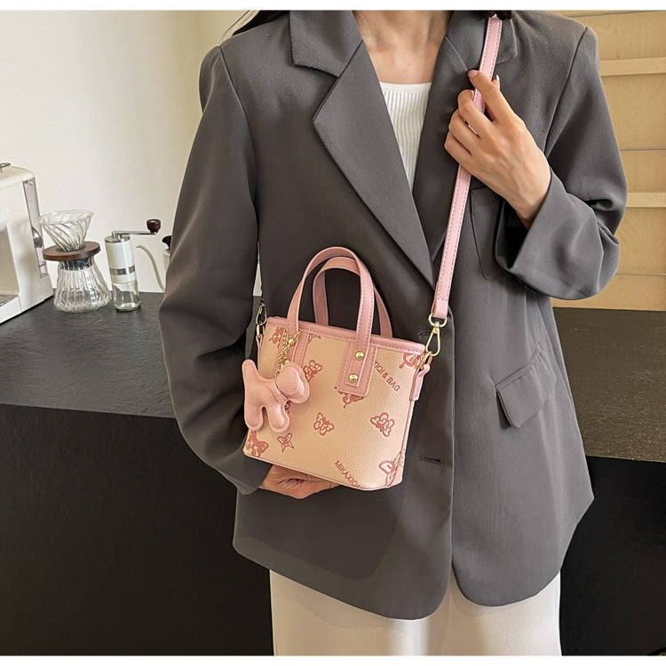 French Niche Fashion Handbag High-Quality Texture Crossbody Bag Casual Versatile Bucket Bag