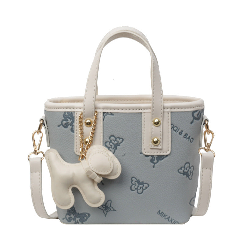 French Niche Fashion Handbag High-Quality Texture Crossbody Bag Casual Versatile Bucket Bag